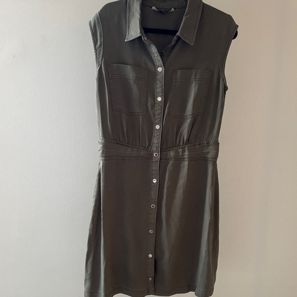 White House Black Market Olive Mini Dress
